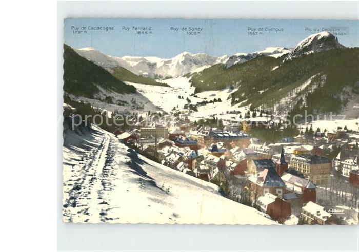Mont-Dore Station thermale Sports Hiver Puy de Sancy Puy de Cliergue