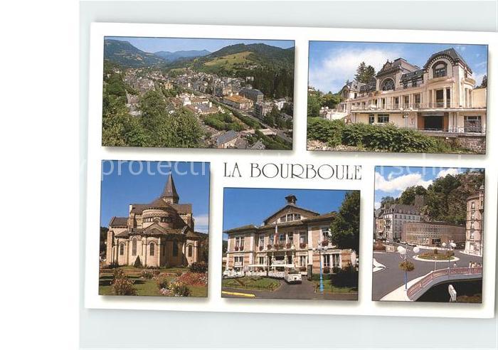 La Bourboule Casino Eglise mairie thermes Choussy Roche aux tees