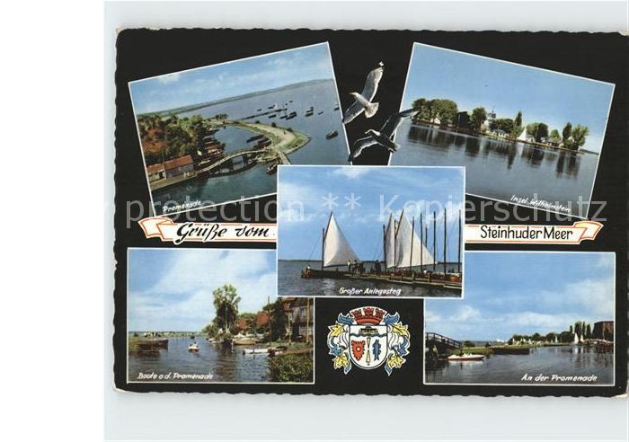 Steinhuder Meer Insel Wilhelmstein Promenade grosser Anlegesteg