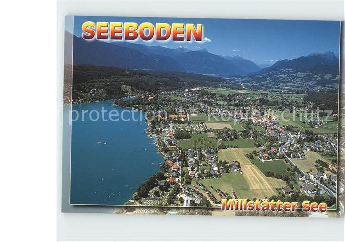 Seeboden Millstaettersee Fliegeraufnahme
