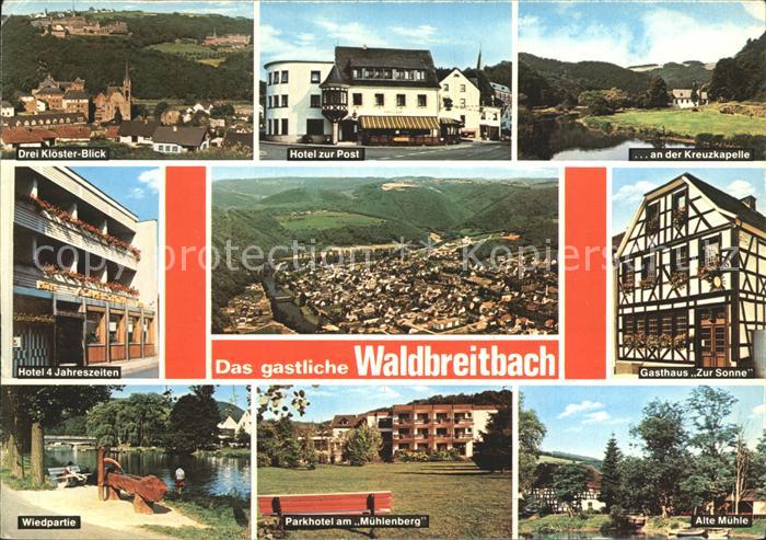 Waldbreitbach Wied Gasthaus zur Sonne Hotel zur Post Alte Muehle