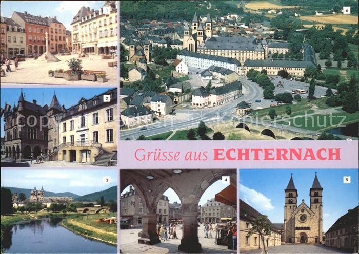 Echternach Place Marche Denzelt Hotel Ville Arcades Basilique St. Willibrord