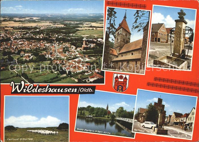Wildeshausen Pestruper Graeberfeld Rathaus Brunnen Alexander-Kirche