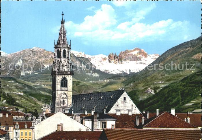 Bozen Suedtirol Turm Pfarrkirche Rosengarten