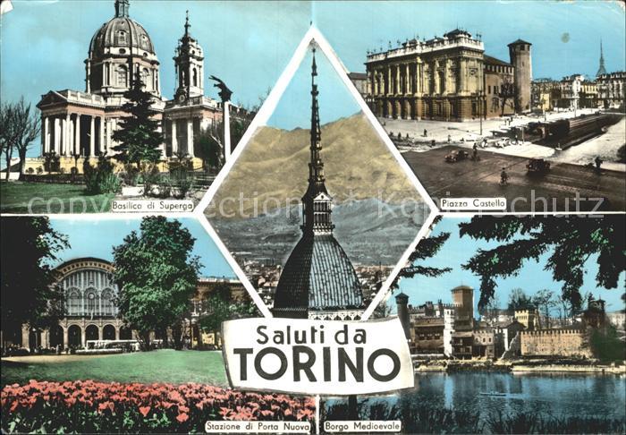 Torino Piazza Castello Borgo Medioevale Basilika Superga