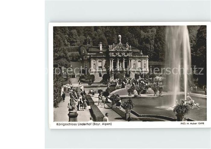 Foto Huber H. Nr. 10498 Königsschloss Linderhof