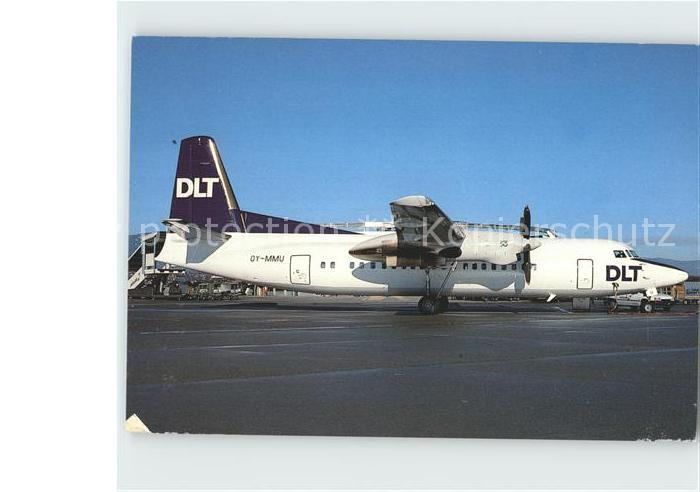 Flugzeuge Zivil DLT Fokker 50 OY-MMU