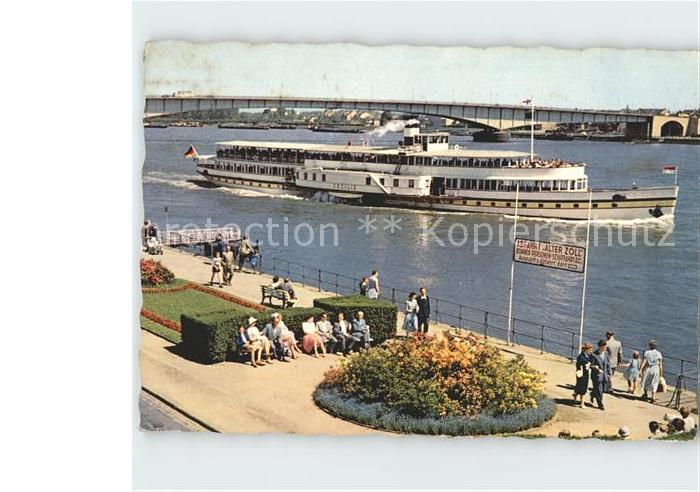 Motorschiffe Cecilie Bonn Bruecke Rhein