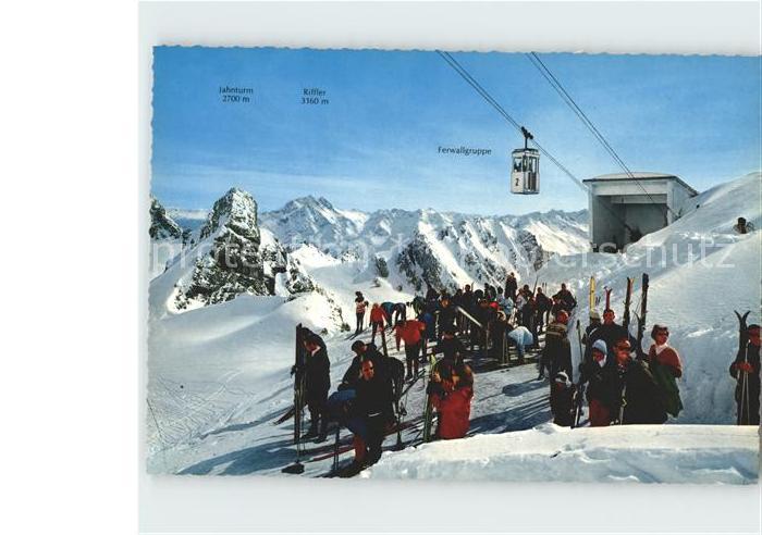 Seilbahn Valluga Grat-Station Arlberg Ski-Anschnallplatz