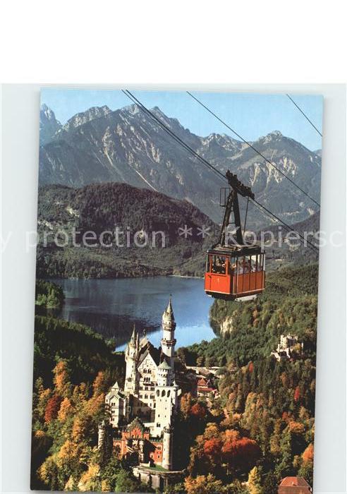 Seilbahn Tegelberg Schwangau Fuessen Koenigsschloss Neuschwanstein