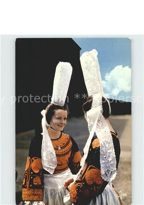 Trachten Frankreich Costume de Bretagne Bigouden
