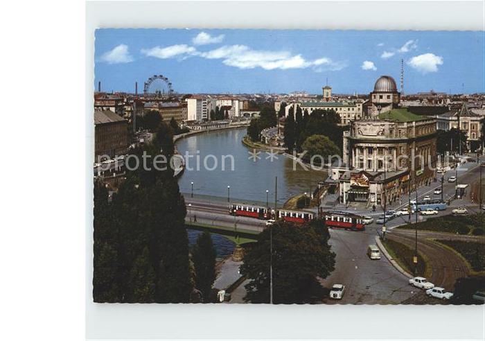 Strassenbahn Wien Donaukanal Aspernbruecke Urania Riesenrad