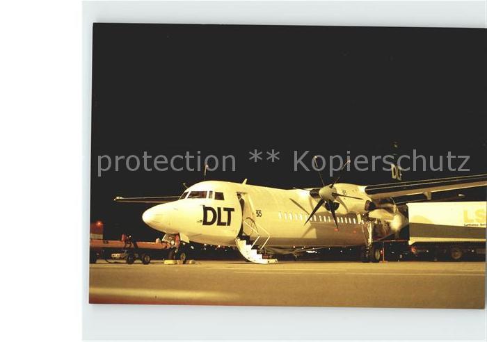Flugzeuge Zivil DLT Fokker 50