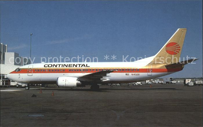 flugzeuge zivil Continental Airlines Boeing 737-3TO N14320