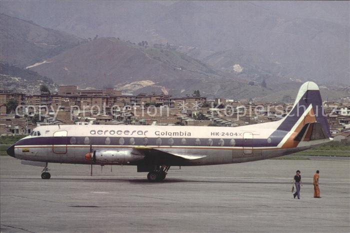flugzeuge zivil Aerocesar Visount 828 HK.2404X C/N 457 Mars 81