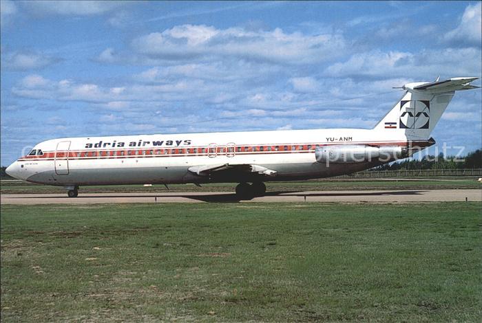 Flugzeuge zivil ADRIA Airways BAC 111 525FT YU-ANM cn 266 mtd 1980 JKG 17.5.1986