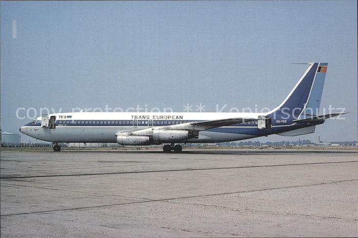 Flugzeuge zivil I.E.A. B. 707-131 OO.TED C/N 17665 Juillet 76