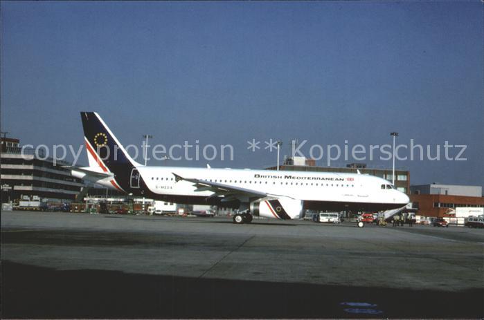Flugzeuge zivil Airbus Industries A320-231 Britisch Mediterranean Airway