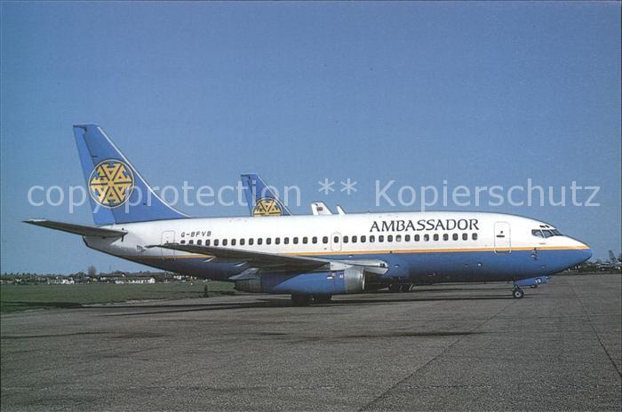 Flugzeuge zivil Ambassador G-BFVB Boeing 737