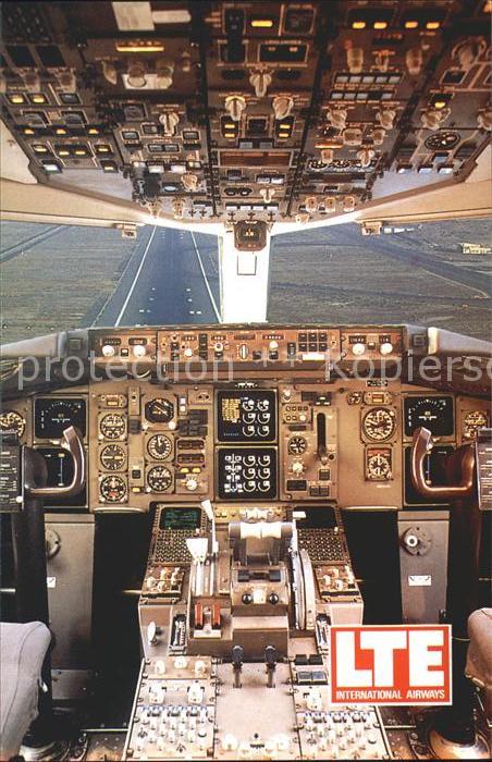 Flugzeuge zivil Boeing B 757-200 Cockpit
