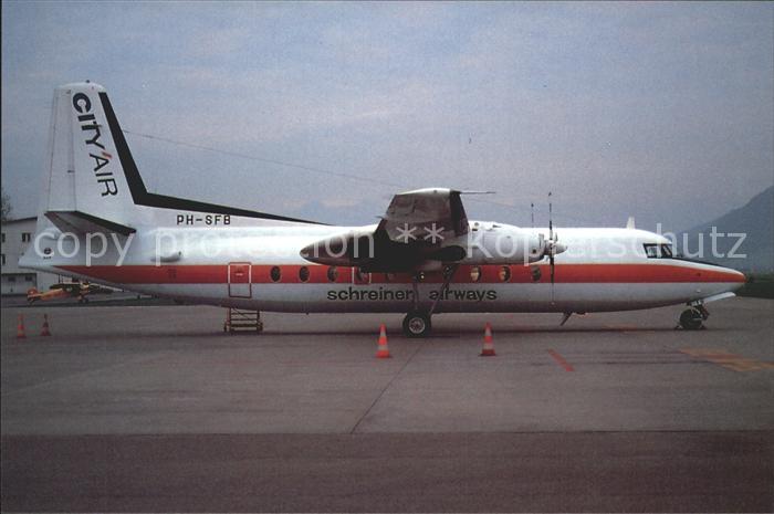 Flugzeuge zivil Fokker F27-400 Cit Air Schreiner Airways