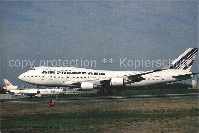 Flugzeuge zivil Boeing 747-400 F-GISC Air France Asie