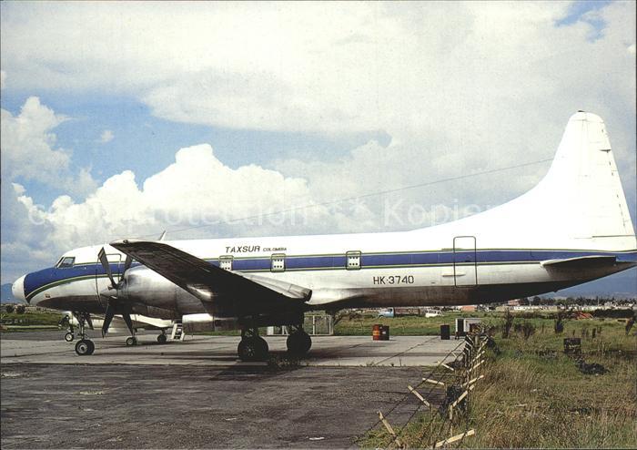 Flugzeuge zivil TAXSUR Colombia Convair 580