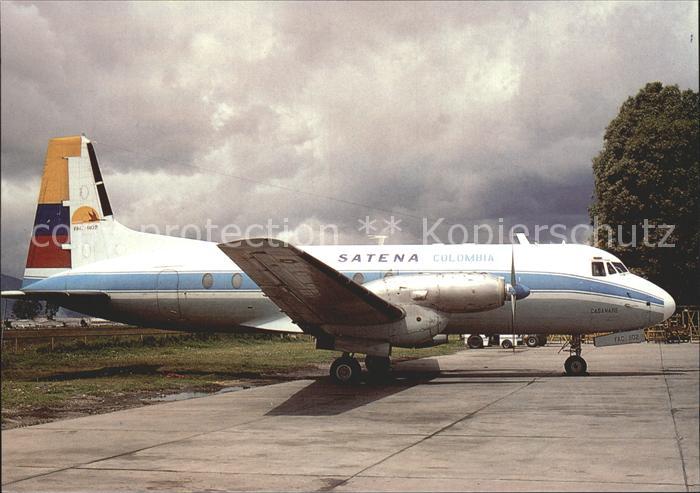 Flugzeuge zivil Satena Colombia HS-748