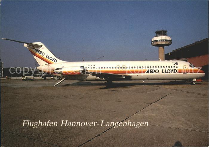 Flugzeuge zivil Hannover-Langenhagen Aero LLoyd Douglas DC-9