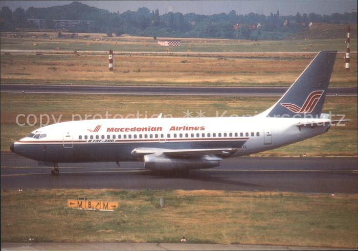 Flugzeuge zivil Macedanian Airlines Boeing 737-266 Advanced Su AYL Duesseldorf
