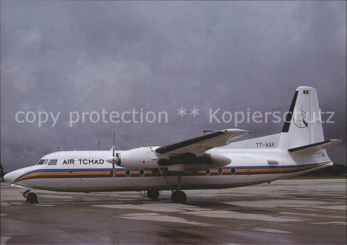 Flugzeuge zivil Air Tchad Fokker F27 Mk.600 TT-AAK c/c 10439 Geneva
