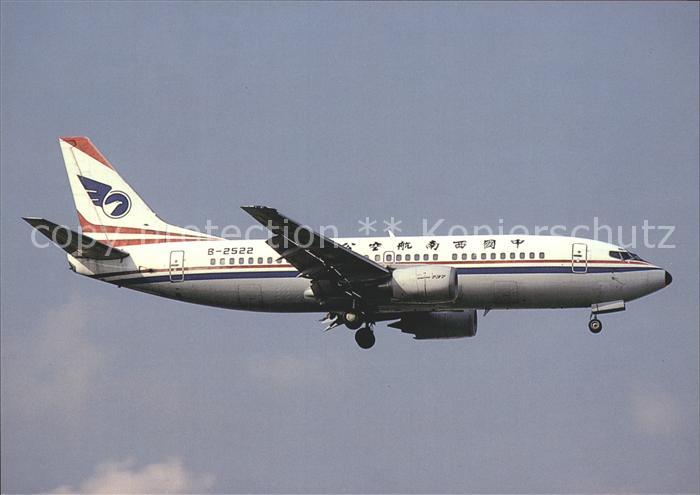 Flugzeuge zivil China Southwest Airlines Boeing 737-3ZO