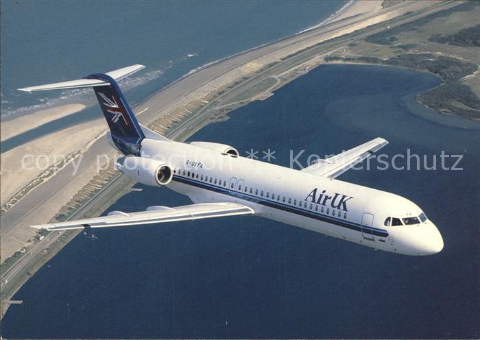 Flugzeuge zivil Air UK Fokker 100 G-UKFA