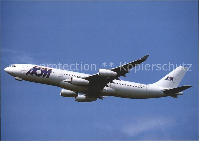 Flugzeuge zivil AOM A340-211 F-GLZF c/n 043 Paris Orly