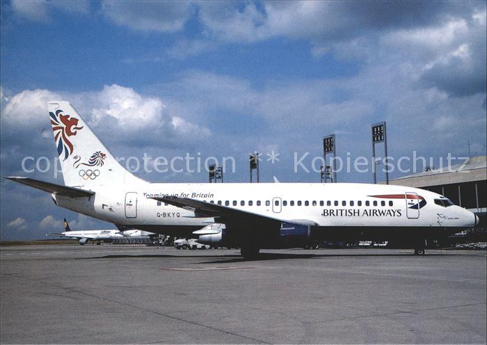 Flugzeuge zivil British Airways Boeing B-737-200 G-BKYG
