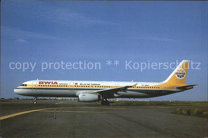 Flugzeuge zivil BWIA Intenational Airbus A321