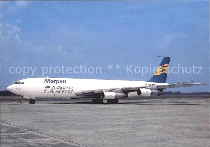 Flugzeuge zivil Merpati Cargo B-707-323C LZ-FEB c/c 195