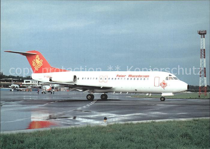 Flugzeuge Zivil Palair Macedonian Fokker F28 Fellowship 4000 F-GDUY cn 11142