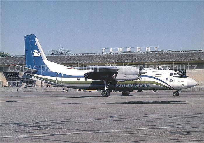 Flugzeuge Zivil Uzbekistan Airways Antonov 24B UK-46242
