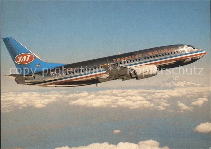 Flugzeuge Zivil JAT Yugoslav Airlines Boeing 737-3H9