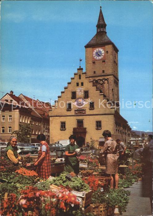Deggendorf Donau Marktplatz und Rathaus