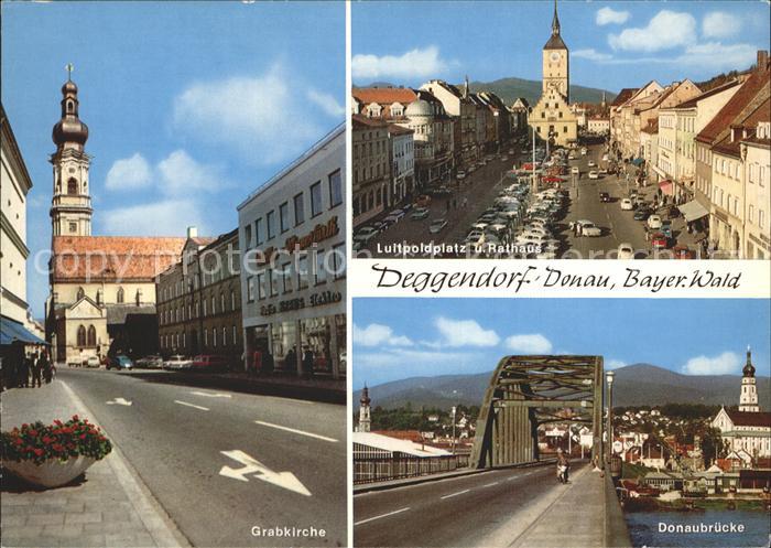 Deggendorf Donau Grabkirche Donaubruecke Luitpoldplatz