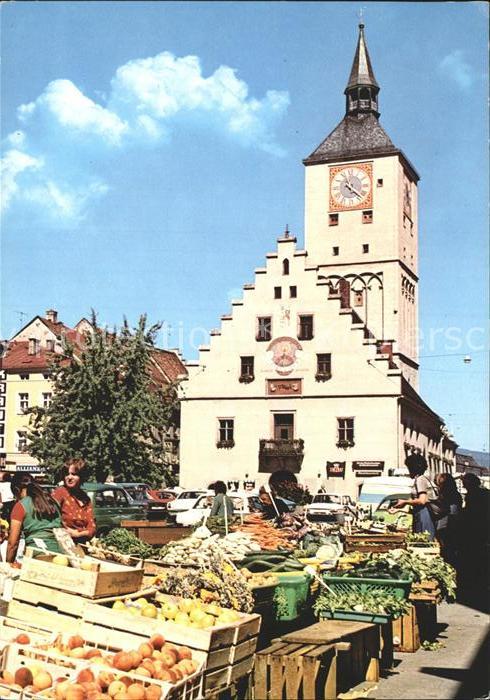 Deggendorf Donau Rathaus und Markt