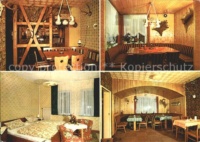 Zorge Hotel Restaurant Hubertus Zimmer und Gasraum