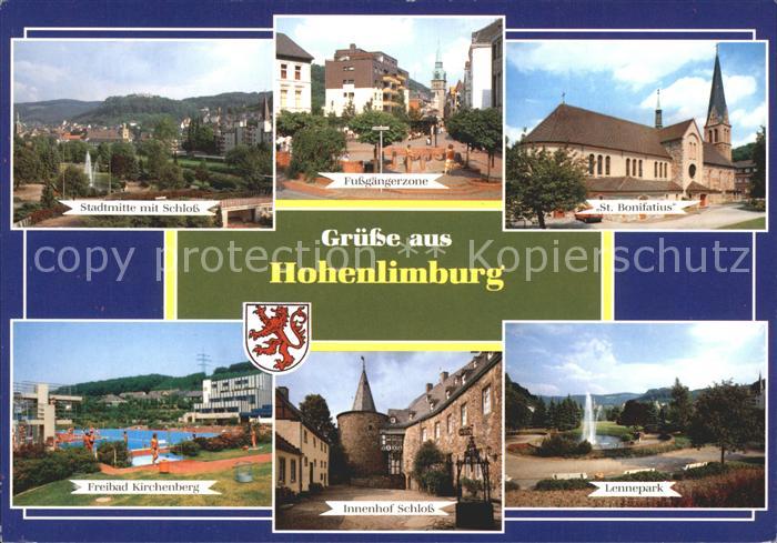 Hohenlimburg Sankt Bonifatius Fussgaengerzone Lennepark