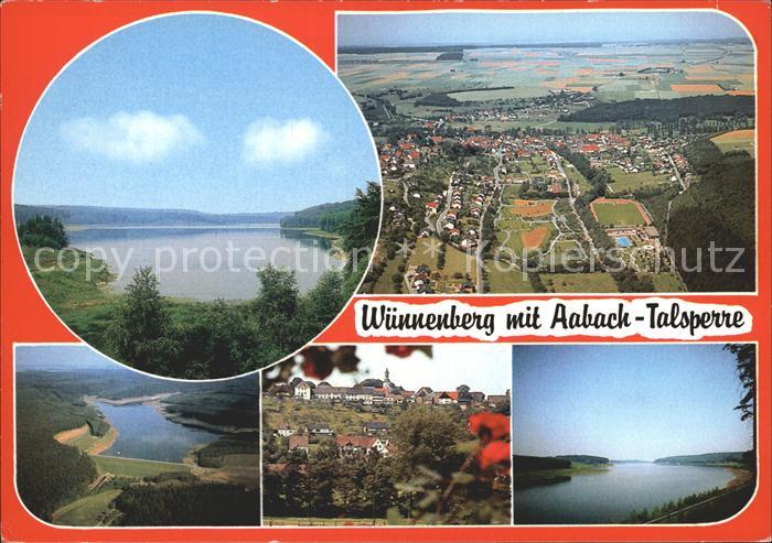Wuennenberg Bad Aabach- Talsperre Fliegeraufnahme
