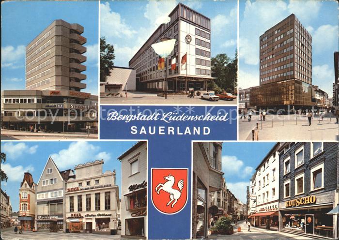 Luedenscheid Fussgaengerzone Hochhaus