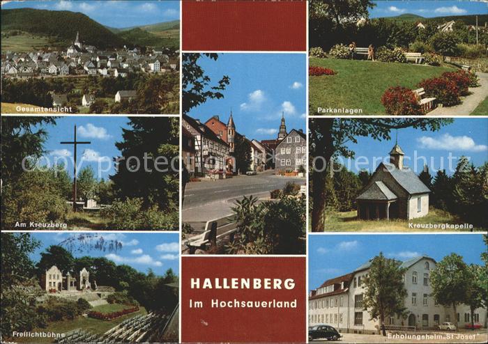 Hallenberg Kreuzbergkapelle Parkanlagen Freilichtbuehne