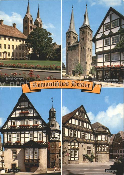 Hoexter Weser Kilianikirche Schloss Corvey Rathaus Dechanei