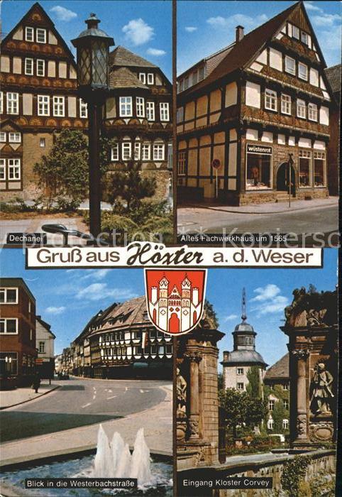 Hoexter Weser Dechanei Altes Fachwerkhaus Westerbachstrasse Kloster Corvey